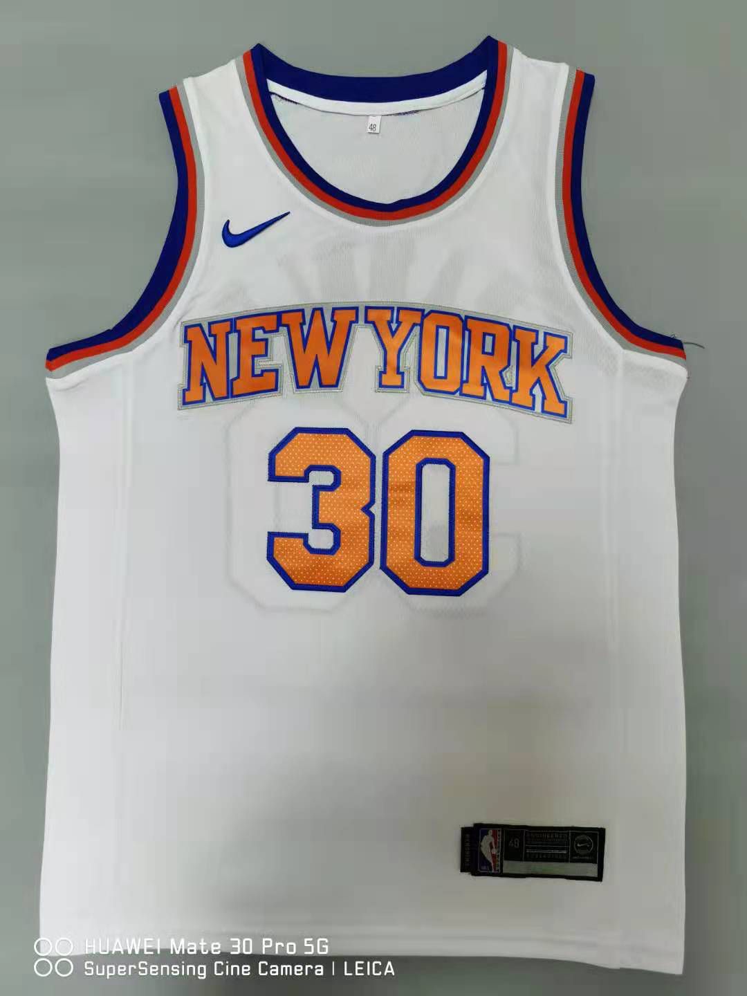 Men New York Knicks 30 Randle White 2021 Nike Game NBA Jersey